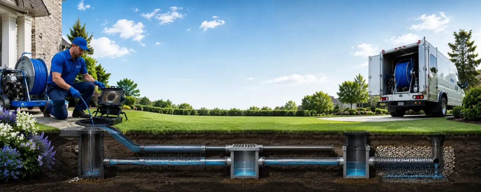 Outdoor drain cleaning information for Stone Lake, WI